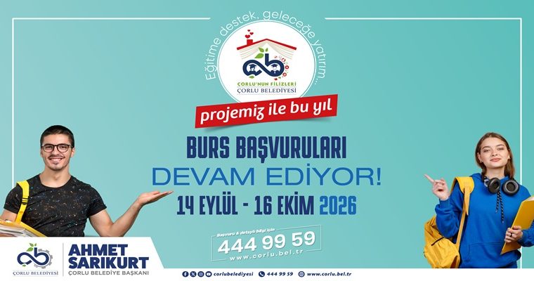Çorlu Belediyesi’nden Öğrencilere Eğitim Desteği