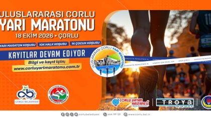 Uluslararası Çorlu Yarı Maratonu İçin Kayıtlar Devam Ediyor