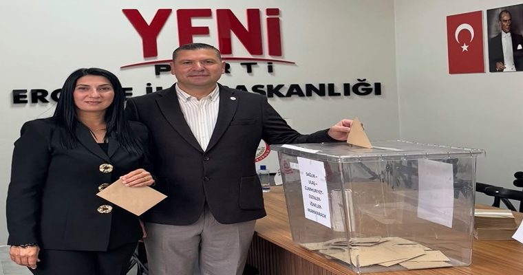 YENİ PARTİ ERGENE’DE ÖN SEÇİM HEYECANI: 572 ÜYEDEN 454’Ü SANDIĞA GİTTİ