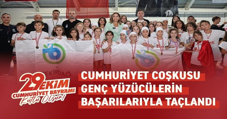CUMHURİYET COŞKUSU GENÇ YÜZÜCÜLERİN BAŞARILARIYLA TAÇLANDI