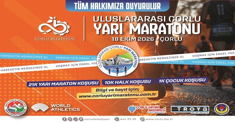 35 Şehir, 13 Ülkeden 1.854 Katılımcıyla Çorlu’da Maraton Heyecanı Başlıyor