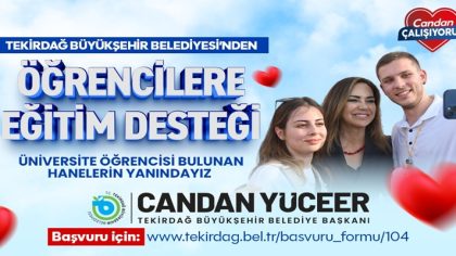 SOSYAL BELEDİYECİLİKTE TEKİRDAĞ FARKI ÜNİVERSİTE ÖĞRENCİLERİNİN BULUNDUĞU HANELERE 18 BİN TL DESTEK