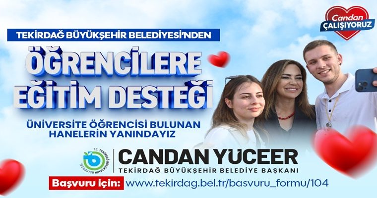 SOSYAL BELEDİYECİLİKTE TEKİRDAĞ FARKI ÜNİVERSİTE ÖĞRENCİLERİNİN BULUNDUĞU HANELERE 18 BİN TL DESTEK